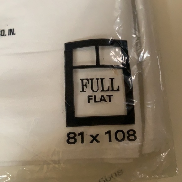 SEARS COTTON MUSLIN FULL FLAT SHEET 81X108”